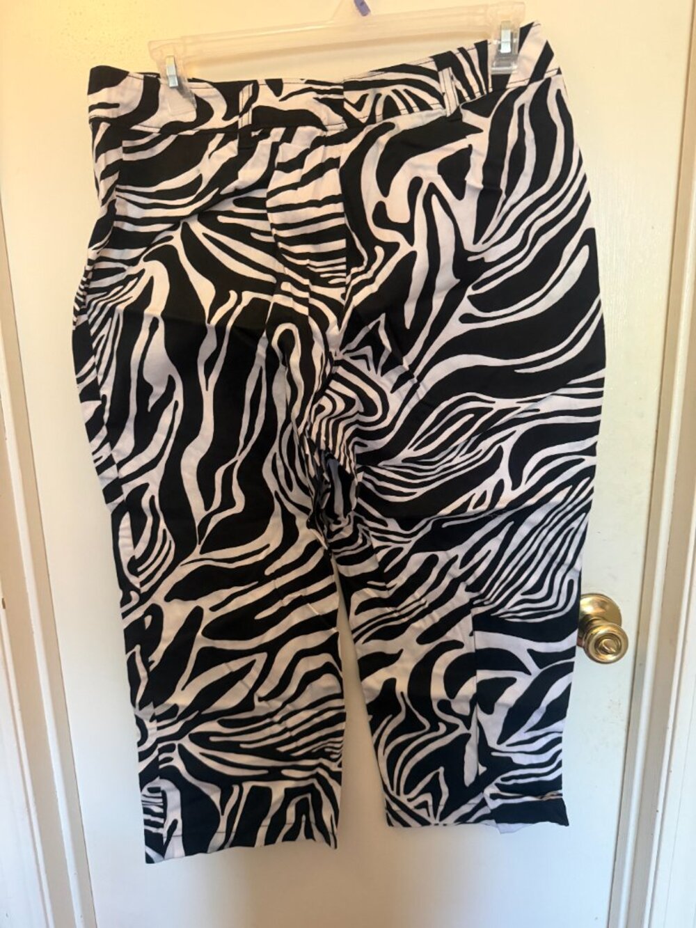 Worthington Stretch Zebra Striped Pants W 18 - Picture 2 of 4